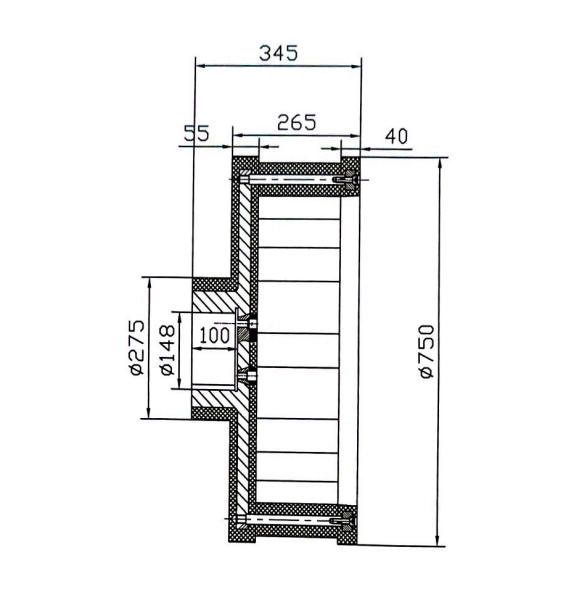 聚氨酯离心轮图纸
