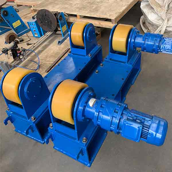 重型焊接旋转滚轮架包胶