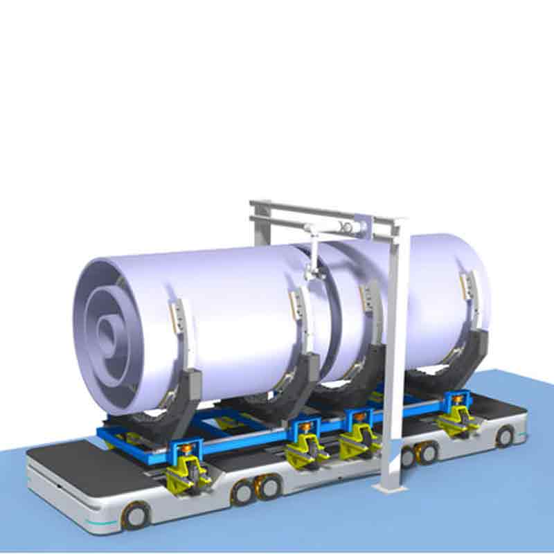 重载AGV运输轮在成都某变压器厂中的应用